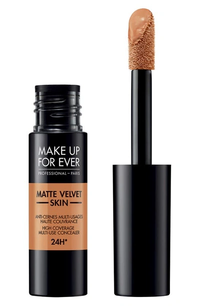 Shop Make Up For Ever Matte Velvet Skin High Coverage Multi-use Concealer In 4.1-golden Honey