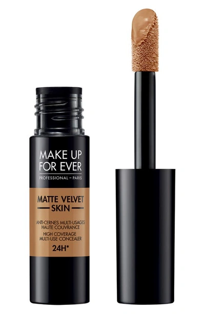 Shop Make Up For Ever Matte Velvet Skin High Coverage Multi-use Concealer In 4.3-honey
