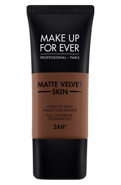 Shop Make Up For Ever Matte Velvet Skin Full Coverage Foundation In R560-chocolate