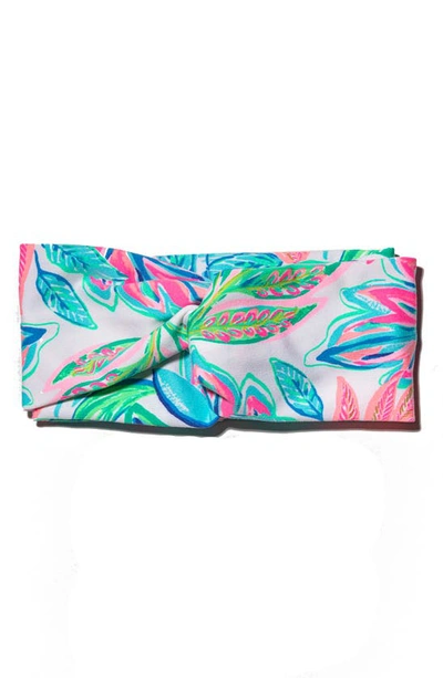 Shop Lele Sadoughi X Lilly Pulitzer Knotted Knit Head Wrap In Toucan Do It Better