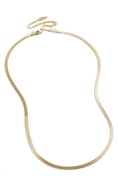 Shop Baublebar Gia Herringbone 14k Gold Necklace