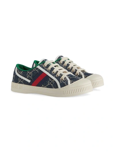 Shop Gucci Low-top 1977 Tennis Sneakers In Blue
