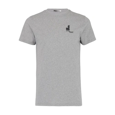 Shop Isabel Marant Zafferh Short-sleeves T-shirt In Light Grey