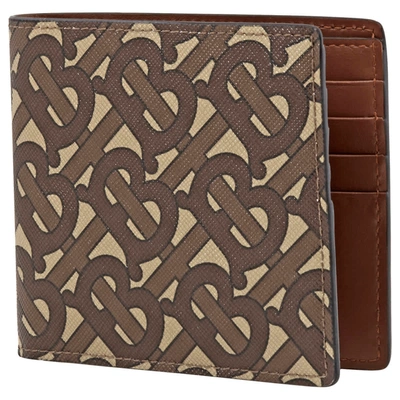 Shop Burberry Tb Monogram Printed Wallet In Brown