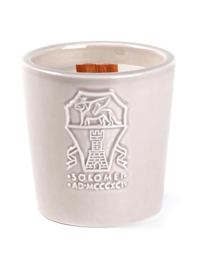 Shop Brunello Cucinelli Branded Candle In Rosa