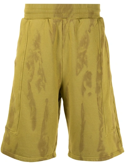 Shop A-cold-wall* Overdyed Artisan Track Shorts In Yellow