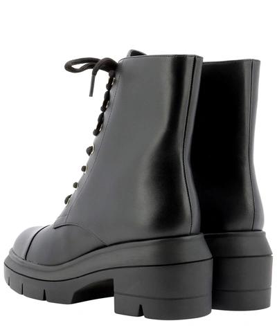Shop Stuart Weitzman "nisha" Military Boots In Black  