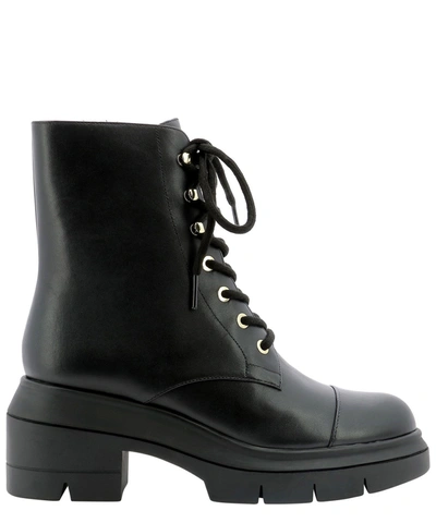 Shop Stuart Weitzman "nisha" Military Boots In Black  
