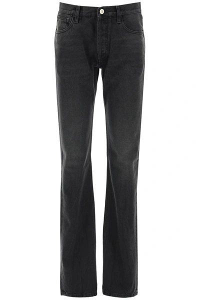 Shop Attico Straight Leg Jeans In Black (black)