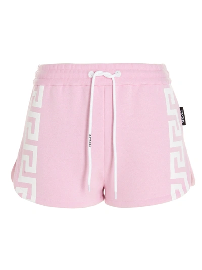 Shop Versace Shorts In Pink