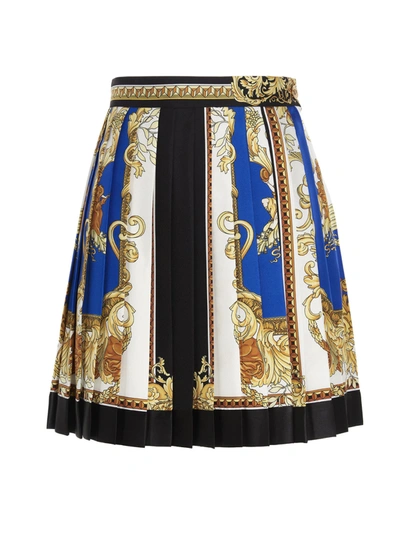 Shop Versace Renaissance Skirt In Multicolor