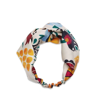 Shop La Doublej Pinup Headband In Selva Bianco In Multi