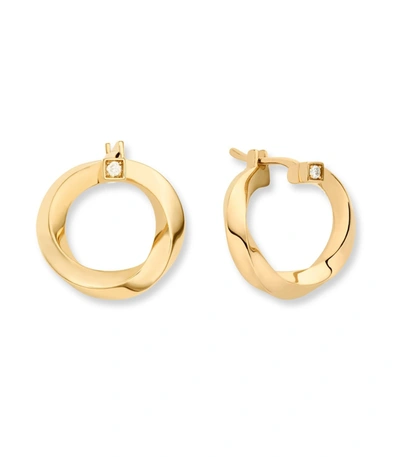 Shop Nouvel Heritage Gold Thread Hoops In Ylwgold