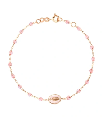 Shop Gigi Clozeau Madone Charm Classic Gigi Bracelet - 6.7in - Rose In Rg/rose