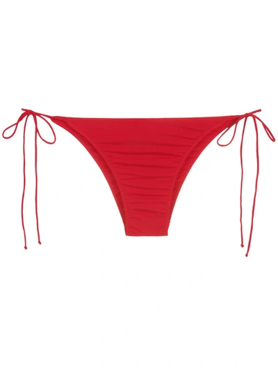 Shop Clube Bossa Aava Side-tie Bikini Bottoms In Red