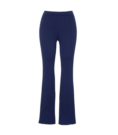 Shop Adam Lippes Knit Crepe Pant In Navy