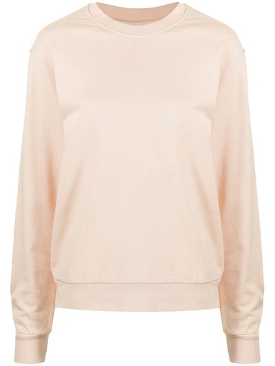 Shop Les Girls Les Boys Fitted Long-sleeved Sweater In Neutrals