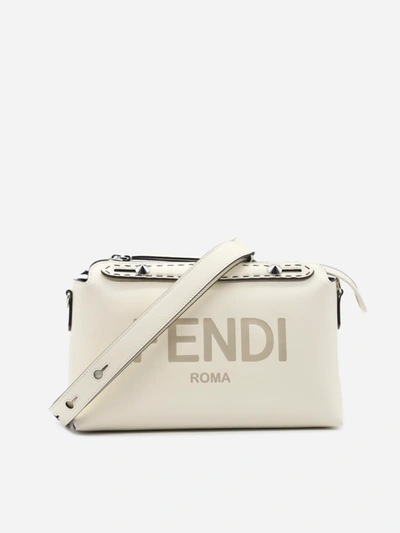 Shop Fendi By The Way Medium Bag In Leather In White
