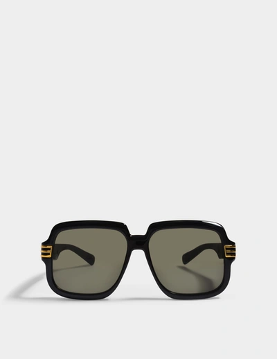 Shop Gucci Gg0979s Sunglasses Black Injection