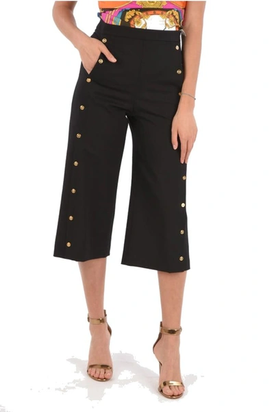 Shop Versace Women's Black Wool Pants