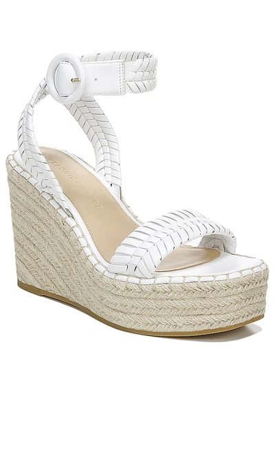 Shop Veronica Beard Rilla Wedge Sandal In White