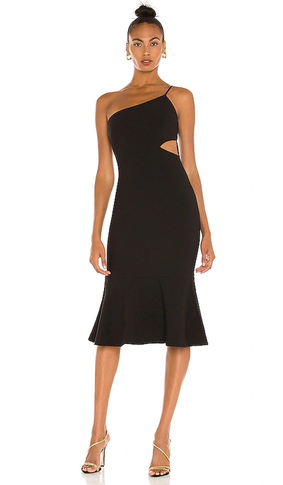 Likely Fina Cutout One-shoulder Dress In Black | ModeSens