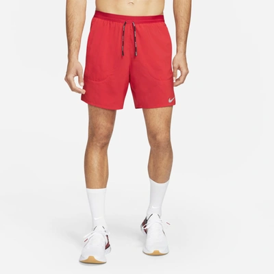Shop Nike Men's Flex Stride 7" Brief Running Shorts In Red