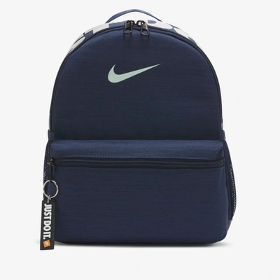 Shop Nike Brasilia Jdi Kids' Backpack (mini) In Blue
