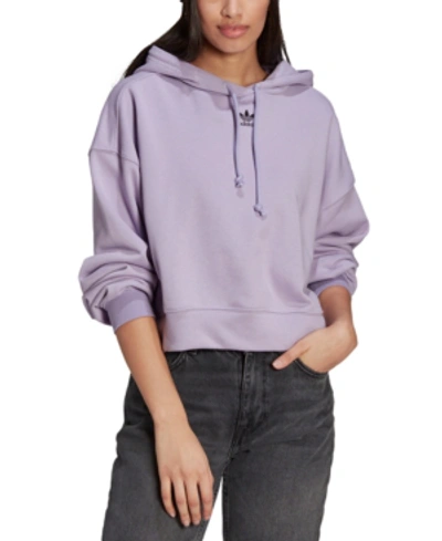 Shop Adidas Originals Women's Hoodie In Purple