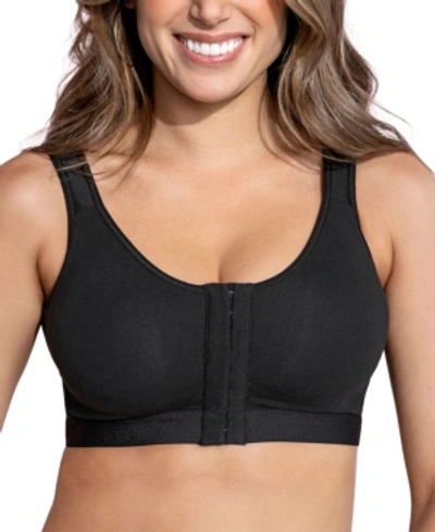 Shop Leonisa Women's Stretch Cotton Multicup All-in-one Wireless Bra In Black