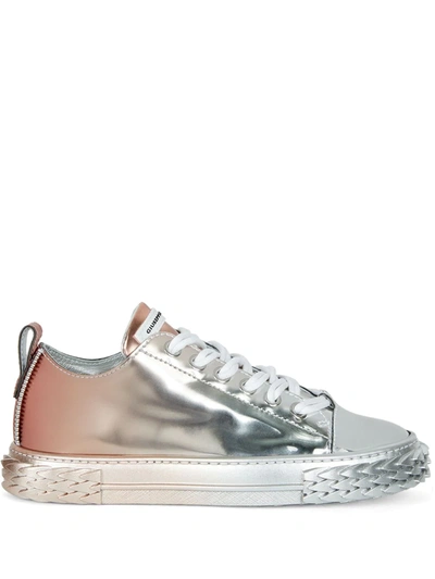 Shop Giuseppe Zanotti Blabber Gradient Low-top Sneakers In Silver