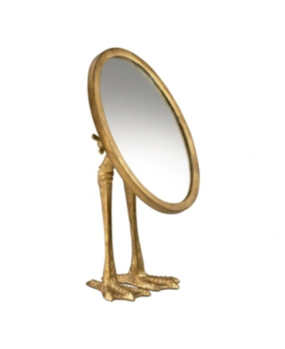 Shop Cyan Design Duck Leg Accent Mirror In Gold