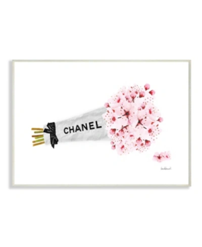 Shop Stupell Industries Fashion Chanel Wrapped Cherry Blossoms Wall Plaque Art, 13" L X 19" H In Multi