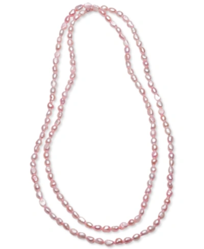 Shop Macy's Cultured Freshwater Baroque Pearl (7-8mm) 54" Endless Necklace (also In Pink & White Cultured Freshw
