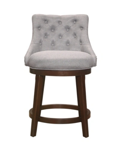 Shop Hillsdale Halbrooke Swivel Counter Height Stool In Chocolate