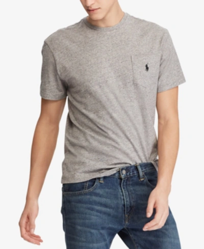 Polo Ralph Lauren Classic Fit Pocket Tee Heather Grey In Dark Vintage Heather