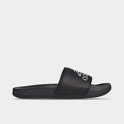 Shop Adidas Originals Adidas Women's Adilette Comfort Slide Sandals In Black/black/carbon