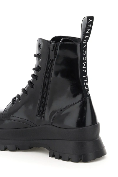 Shop Stella Mccartney Trace Lace-up Ankle Boots In Black