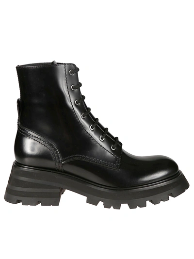 Shop Alexander Mcqueen Sneaker Plast Boots In Black