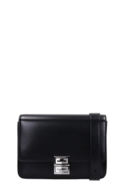 Shop Givenchy 4g Shoulder Bag In Black Leather