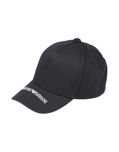 Shop Emporio Armani Hats In Black