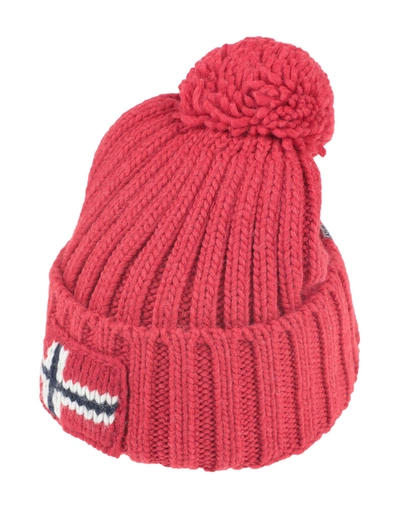 Shop Napapijri Hats In Red