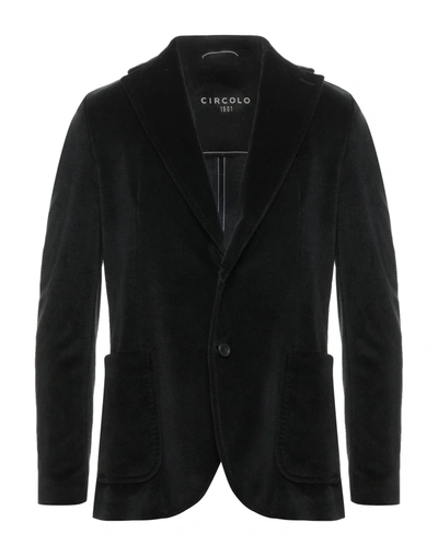 Shop Circolo 1901 Suit Jackets In Black