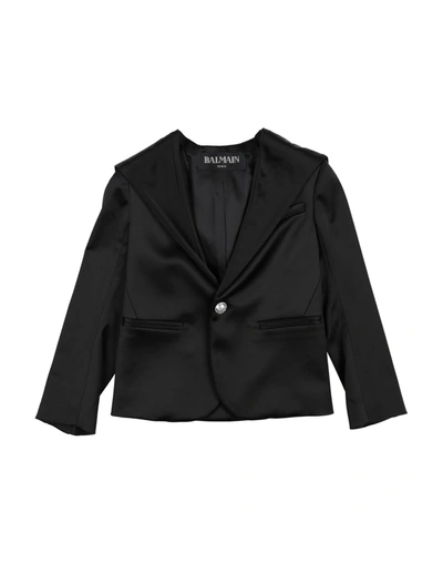 Shop Balmain Suit Jackets In Black