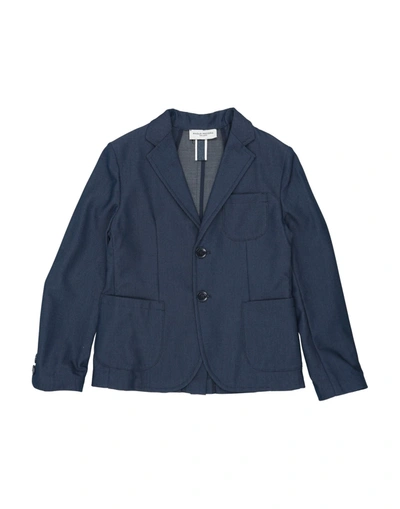 Shop Paolo Pecora Toddler Boy Blazer Midnight Blue Size 6 Polyester, Viscose, Elastane