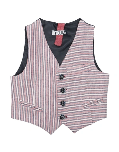 Shop Y-clù Toddler Boy Tailored Vest Red Size 7 Linen