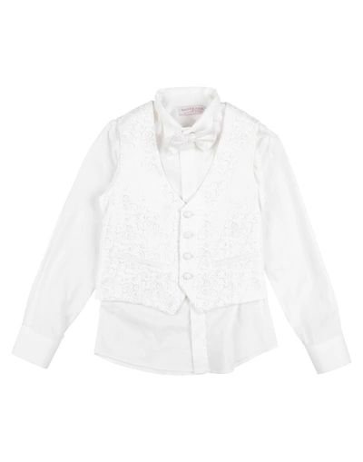 Shop Simone Junior By Creazioni Simone Vests In White