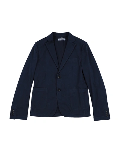 Shop Dondup Toddler Boy Blazer Midnight Blue Size 4 Cotton, Elastane