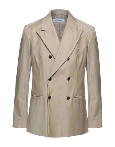 Shop Martin Asbjørn Man Suit Jacket Sand Size 40 Wool, Polyamide, Elastane In Beige