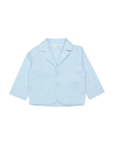Shop Nanán Newborn Boy Blazer Sky Blue Size 3 Cotton, Polyester